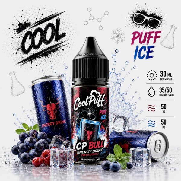 CoolPuff CP Bull Likit enerji içeceği aromalı puff salt likit